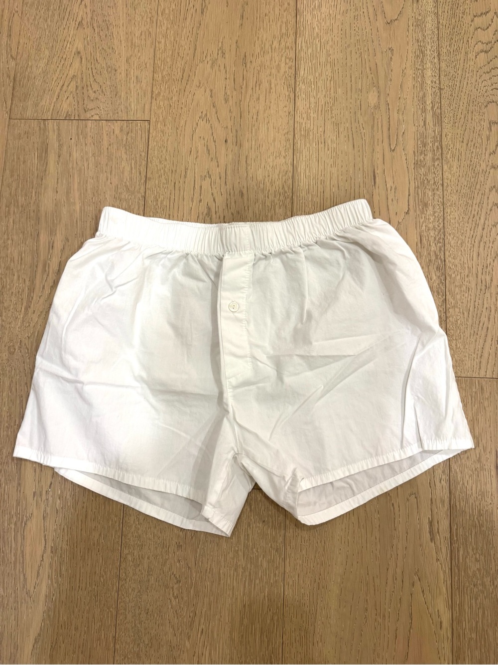 Hanro Fancy Woven White Cotton Boxer Shorts
